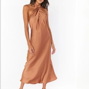Show Me Your MuMu Jasmin Halter Midi Dress